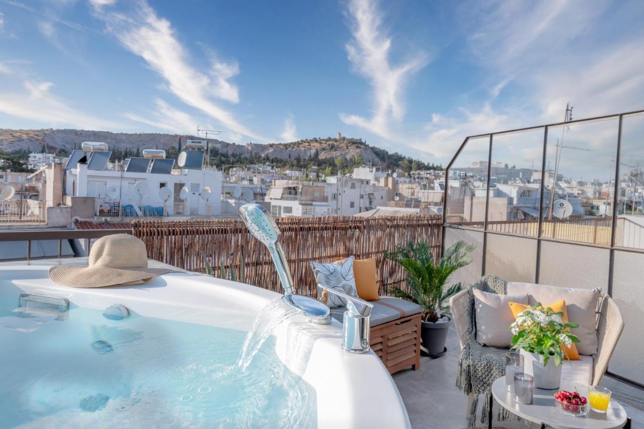 Topfloor Getaway Balcony&Hot Tub+Acropolis View Атина Екстериор снимка