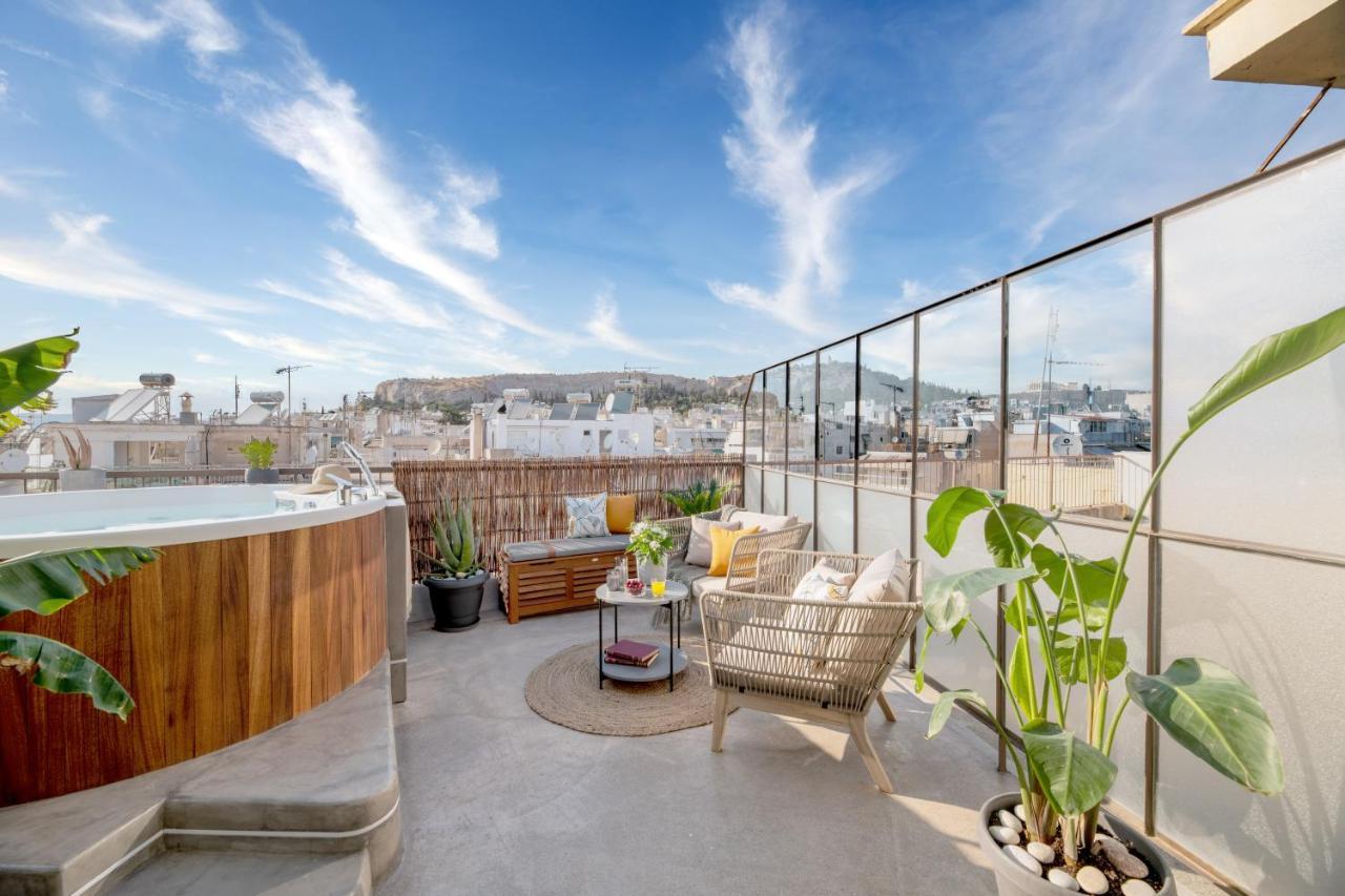 Topfloor Getaway Balcony&Hot Tub+Acropolis View Атина Екстериор снимка