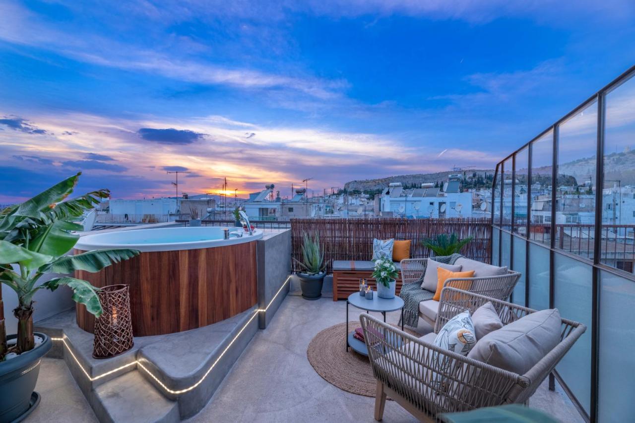 Topfloor Getaway Balcony&Hot Tub+Acropolis View Атина Екстериор снимка